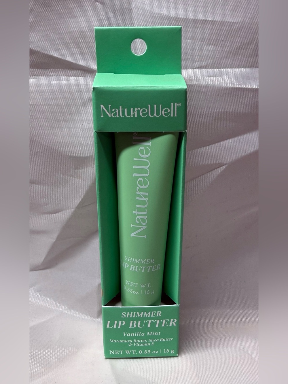 NatureWell Shimmer Lip Butter - Vanilla Mint (Green)